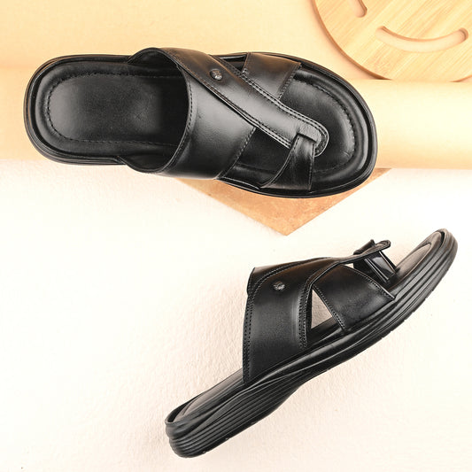 Bold look Genuine Leather Slipper for Men