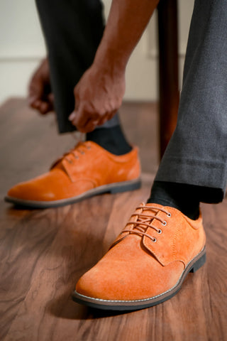 Elite Suede Leather Derby Lace Ups